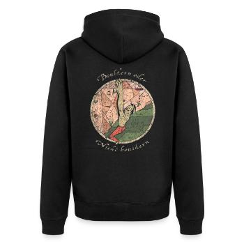 Bloc - Veste à capuche bio Premium Unisexe - noir - Dos - Nico (187cm)