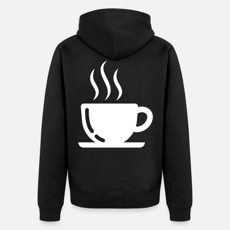 Tasse à café - Veste à capuche bio Premium Unisexe - noir