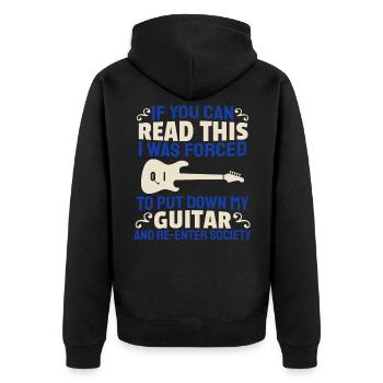 Guitare électrique Guitare électrique Guitariste Guitare - Veste à capuche bio Premium Unisexe - noir - Dos - Nico (187cm)