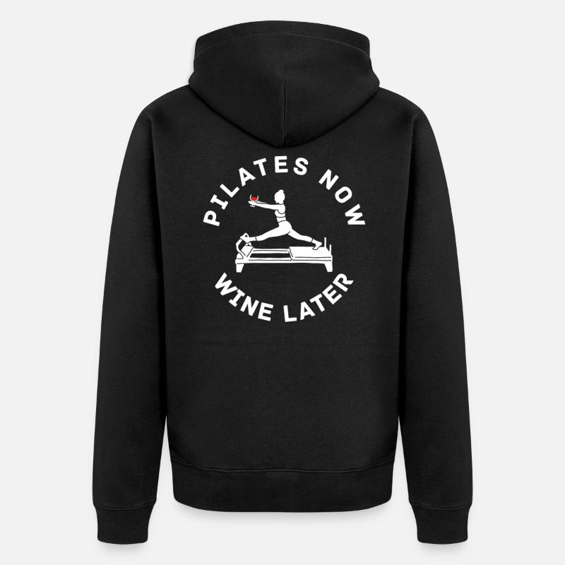 Entraîneur de Pilates - Veste à capuche bio Premium Unisexe - noir