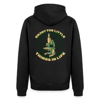 Biologiste scientifique en biologie - Veste à capuche bio Premium Unisexe - noir - Dos - Nico (187cm)