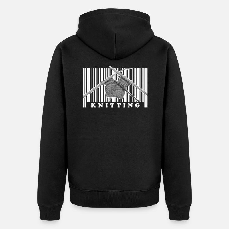 Tricoter - Veste à capuche bio Premium Unisexe - noir