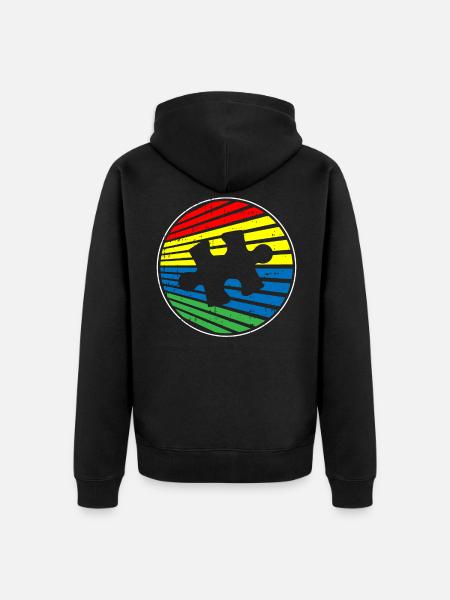 Autism Autistic - Unisex Premium Organic Zip Hoodie - black