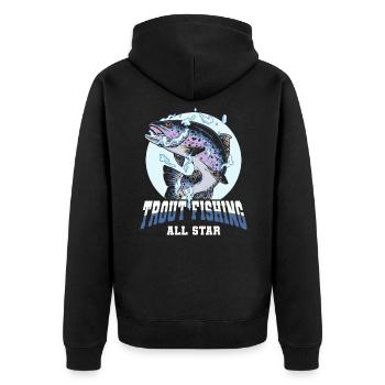 Pêcheur Pêcheur Pêcheurs Pêche - Veste à capuche bio Premium Unisexe - noir - Dos - Nico (187cm)