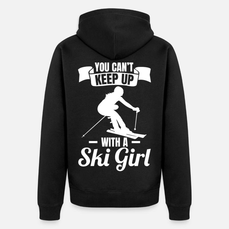 Skieuse - Veste à capuche bio Premium Unisexe - noir