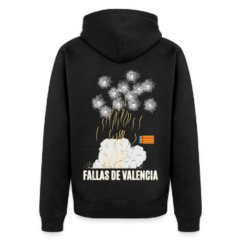 Feux d’artifice de Fallas de Valencia - Veste à capuche bio Premium Unisexe - noir - Dos - Nico (187cm)