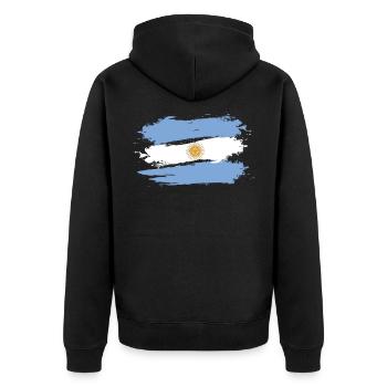 Argentine - Veste à capuche bio Premium Unisexe - noir - Dos - Nico (187cm)