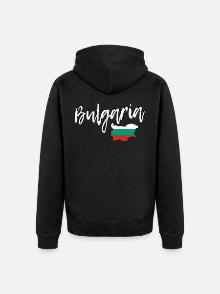 Bulgaria Travel Gift Idea - Unisex Premium Organic Zip Hoodie - black