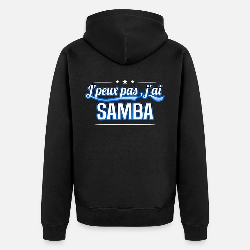Samba - j'peux pas , j'ai Samba - Veste à capuche bio Premium Unisexe - noir