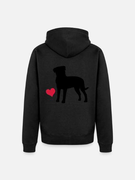 Rottweiler - Unisex Premium Bio Zip Hoodie - Schwarz