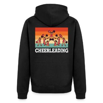 Cheerleading - Veste à capuche bio Premium Unisexe - noir - Dos - Nico (187cm)