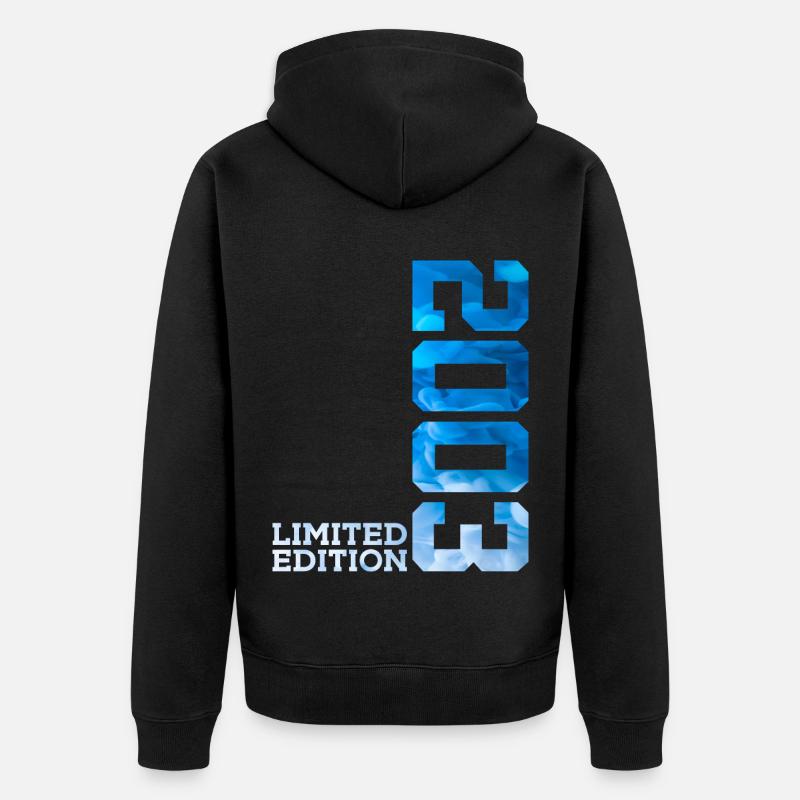 23E ANNIVERSAIRE ÉDITION LIMITÉE 2003 - Veste à capuche bio Premium Unisexe - noir