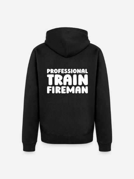 Firefighter Training Training - Unisex Premium Organic Zip Hoodie - black