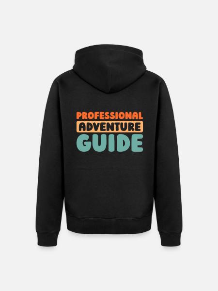 Tour guide - Unisex Premium Organic Zip Hoodie - black