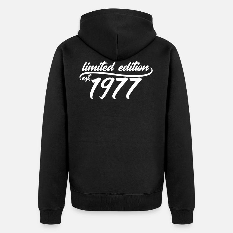 Limited Edition 1977 is - Veste à capuche bio Premium Unisexe - noir