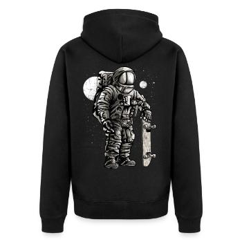 ASTRONAUTE SKATER - cadeau de Astronautes - Veste à capuche bio Premium Unisexe - noir - Dos - Nico (187cm)