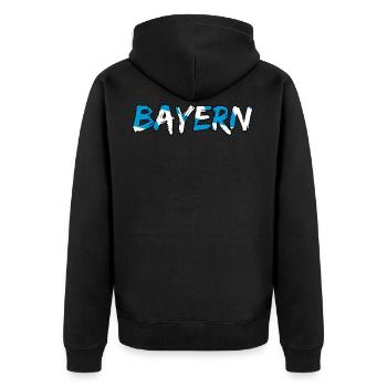 Inscription de Bavière - Veste à capuche bio Premium Unisexe - noir - Dos - Nico (187cm)