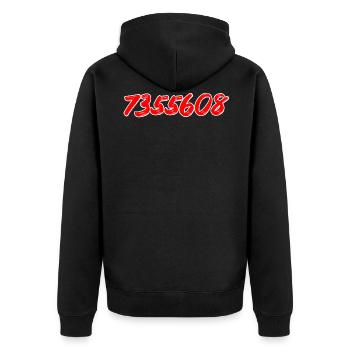 7355608 - Bomb defuse code - Unisex Premium Organic Zip Hoodie - black - Back - Nico (187cm)