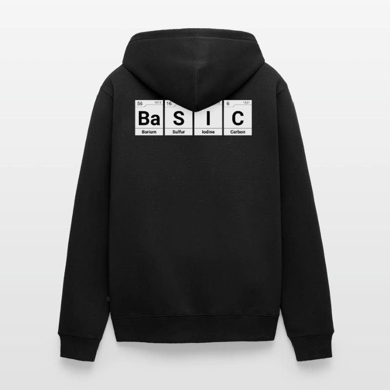 Basic periodic table elements Unisex Premium Organic Zip Hoodie