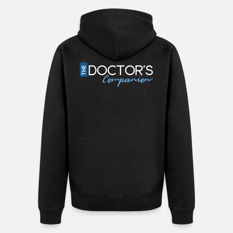 Docteur compagnon - Veste à capuche bio Premium Unisexe - noir