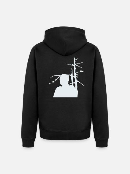 Military - Unisex Premium Organic Zip Hoodie - black