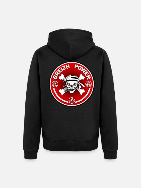 breizh power 15 - Veste à capuche bio Premium Unisexe - noir