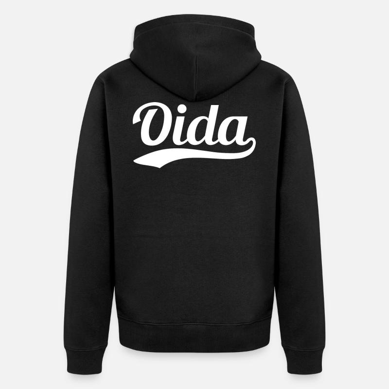 Oida Swoosh - Veste à capuche bio Premium Unisexe - noir