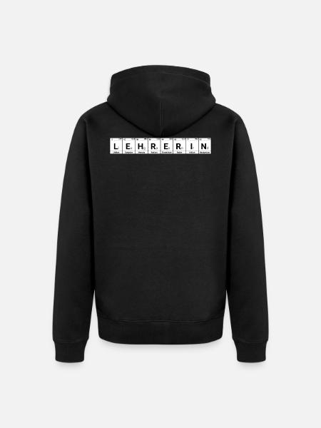 Teacher elements - Unisex Premium Organic Zip Hoodie - black