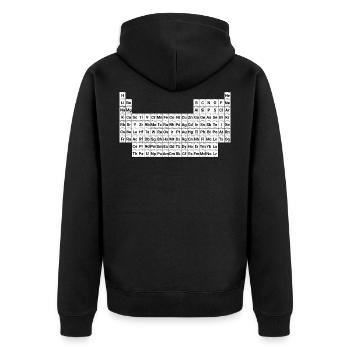 système périodique - Veste à capuche bio Premium Unisexe - noir - Dos - Nico (187cm)