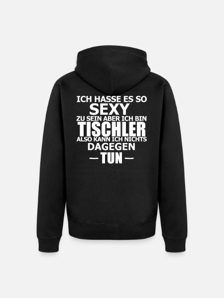 CARPENTER - Unisex Premium Organic Zip Hoodie - black