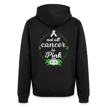 Lutte contre le cancer Sort Not All Cancer Is Pink - Veste à capuche bio Premium Unisexe - noir - Dos - Nico (187cm)