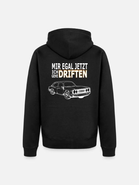 Driften Autos Rennfahrer Geschenk - Unisex Premium Bio Zip Hoodie - Schwarz