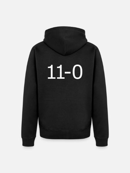 table tennis - Unisex Premium Organic Zip Hoodie - black
