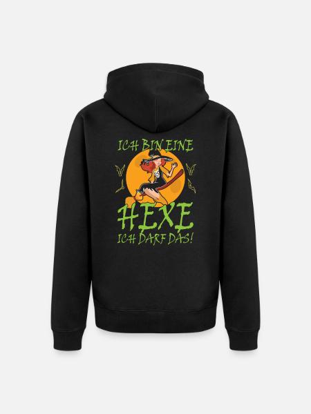 I Am A Witch I May The Witch's Sayings - Unisex Premium Organic Zip Hoodie - black