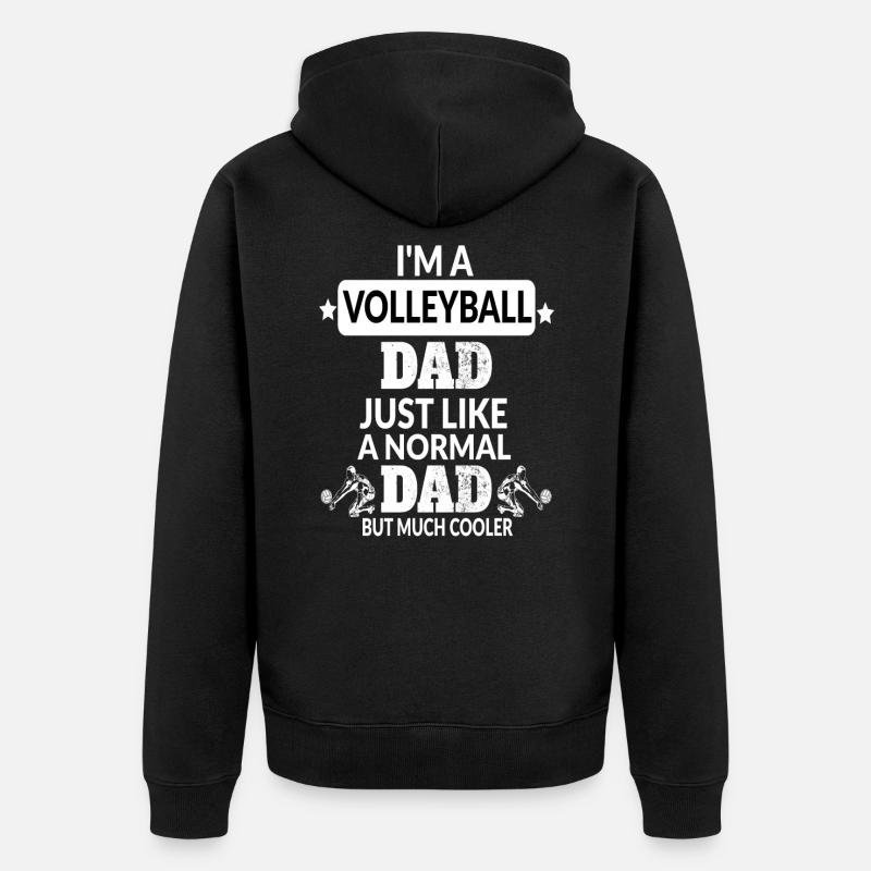 volley-ball - Veste à capuche bio Premium Unisexe - noir