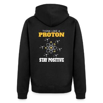 Science chemistry physics science gift - Unisex Premium Organic Zip Hoodie - black - Back - Nico (187cm)