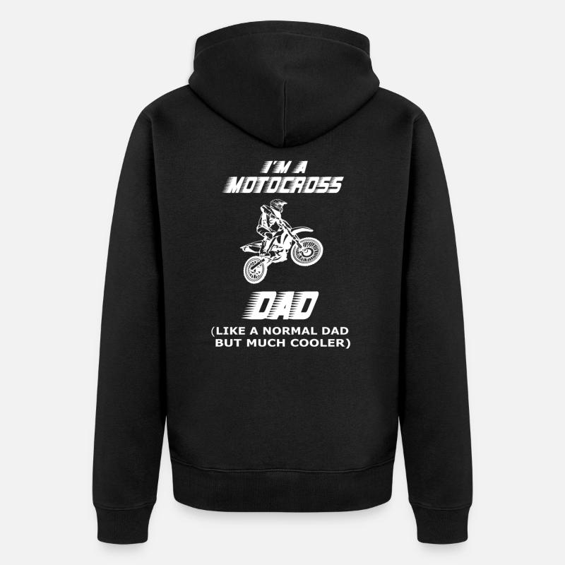 motocross - Veste à capuche bio Premium Unisexe - noir