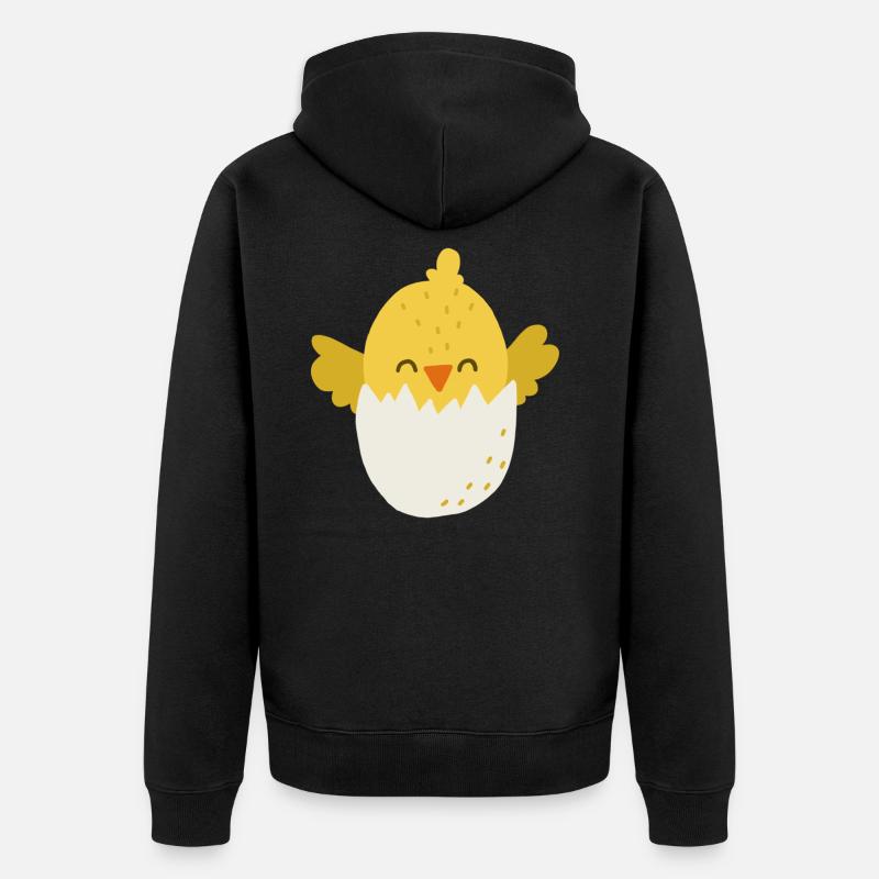 poussin - Veste à capuche bio Premium Unisexe - noir