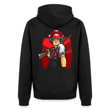 Forêt Noire Bollenhut Forêt Noire - Veste à capuche bio Premium Unisexe - noir - Dos - Nico (187cm)