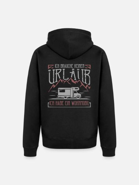 Motorhome camper camping - Unisex Premium Organic Zip Hoodie - black