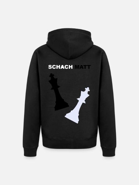 Schach - Unisex Premium Bio Zip Hoodie - Schwarz