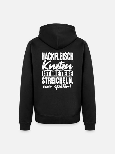 Fleischer Metzger - Unisex Premium Bio Zip Hoodie - Schwarz