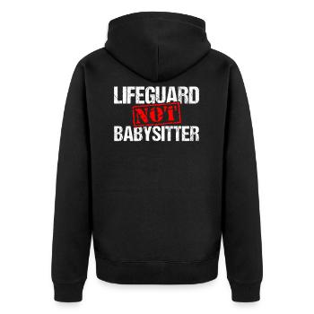 Lifeguard Swimmer - Veste à capuche bio Premium Unisexe - noir - Dos - Nico (187cm)
