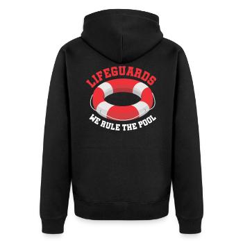 Lifeguard Swimmer - Veste à capuche bio Premium Unisexe - noir - Dos - Nico (187cm)
