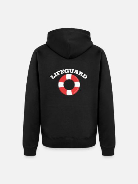 Lifeguard swimmer - Unisex Premium Organic Zip Hoodie - black
