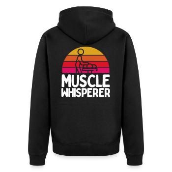 Massage Therapist - Veste à capuche bio Premium Unisexe - noir - Dos - Nico (187cm)