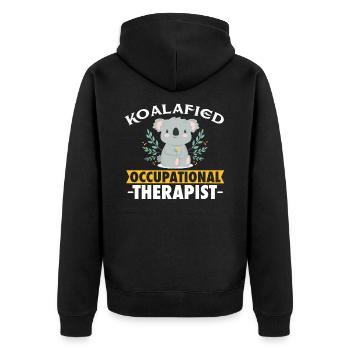 Occupational Therapist - Veste à capuche bio Premium Unisexe - noir - Dos - Nico (187cm)