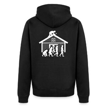 Charpentier - Veste à capuche bio Premium Unisexe - noir - Dos - Nico (187cm)