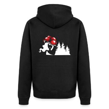 Forêt-Noire Bollenhut Fille de la Forêt-Noire - Veste à capuche bio Premium Unisexe - noir - Dos - Nico (187cm)