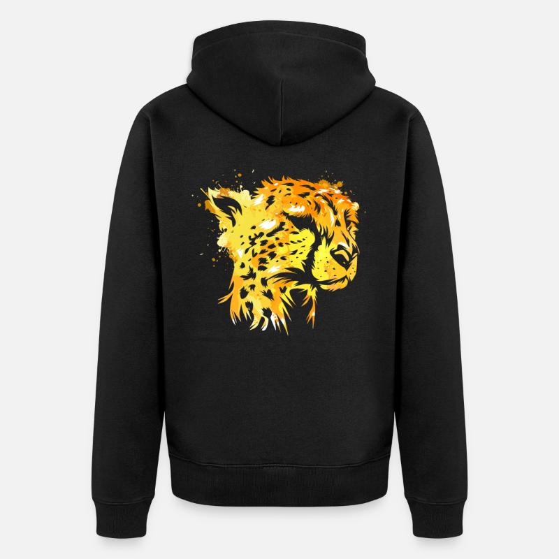 Guépard 3 - Veste à capuche bio Premium Unisexe - noir